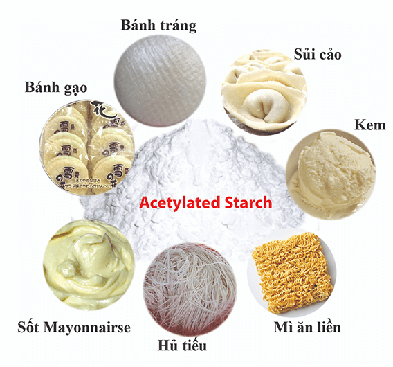 1. TINH BỘT BIẾN TÍNH ACETYLATED STARCH E1420